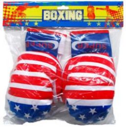 24 Bulk 9" Boxing Gloves In Polybag W/ Header