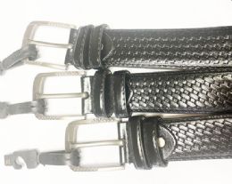 36 Wholesale Men Belts Black Assorted Size