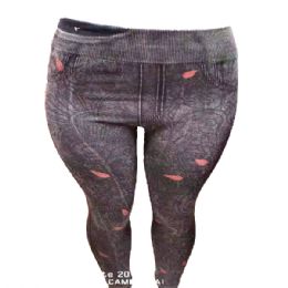 12 Pieces Lady Jeans Leggings Assorted Color And Size - Womens Leggings