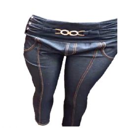 12 Pieces Lady Jean Leggings Assorted Color And Size - Womens Leggings