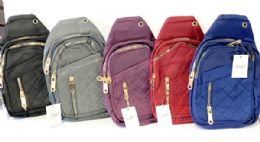 12 Bulk Chest Sling Shoulder Backpacks Bags Fashion Cute Crossbody