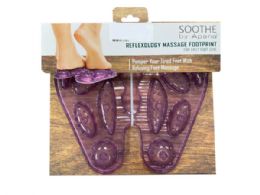 24 pieces Soothe By Apana Reflexology Massage Footprint In Purple - Back Scratchers and Massagers