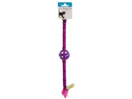 30 Wholesale Cat Teaser Toy With Ball And Feather Ends