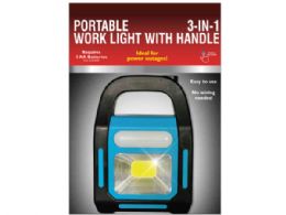 6 pieces Portable 3-IN-1 Style Work Light With Handle - Lightbulbs
