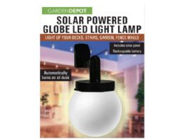 12 Bulk Solar Powered Globe Led Light Lamp