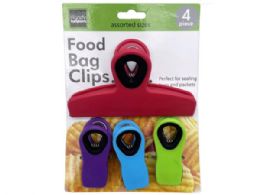 24 pieces 4 Pack Soft Grip Colorful Bag Clips - Clips and Fasteners