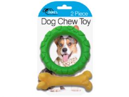 36 pieces 2 Pack Ring And Bone Dog Chew Toy - Pet Toys