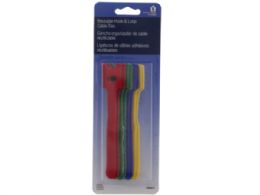 66 pieces Helping Hands 8 Pack Reusable Hook And Loop Cable Ties - Hooks