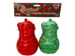 84 Wholesale Red And Green Teddy Bear 2 Pack Candy Boxes