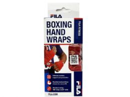 12 pieces Fila Accessories Red 2.25 In X 15 Foot Boxing Handwraps - Fitness and Athletics
