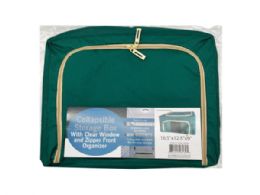 6 Bulk Medium Collapsible Storage Box With Clear Window And Zipper Front