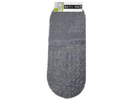 12 pieces Gray Bubble Pattern Bath Mat With Suction Cup Bottom - Bath Mats