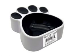 24 Wholesale Paw Shaped Dog Bowl