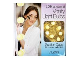6 Bulk 7 Led Hollywood Vanity Light Bulbs Powered By Usb Cable