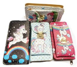24 Pieces Unicorn Wallet With Chain And Phone Case - Wallets & Handbags