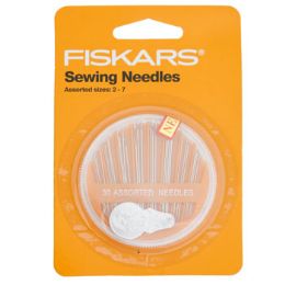 12 pieces Fiskars Sewing Needles 30ct Asst Sizes 2-7 No Online Sales*3.99* - Sewing Supplies