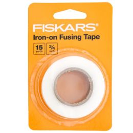 12 pieces Fiskars IroN-On Fusing Tape 15 Yards Carded - No Online Sales *3.99* - Sewing Supplies