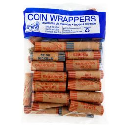 25 Wholesale Coin Wrappers - Assorted 36ct