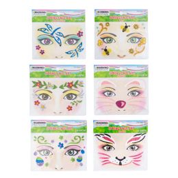 48 Wholesale Face Art Spring 6ast Styles On 12pc Mdsg Strip