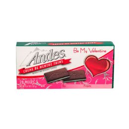 96 pieces Valentine Candy Andes Mints Card - Food & Beverage