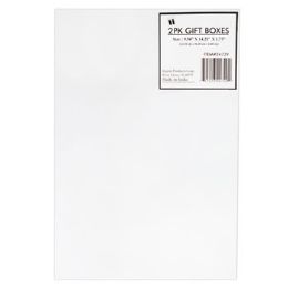 24 pieces Gift Box 2pk Shirt White 9.5 X 14.25 X 1.75 - Gift Wrap
