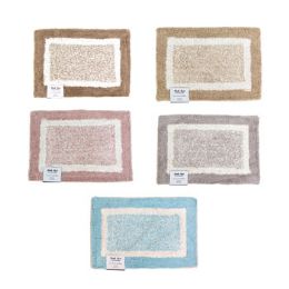 36 pieces Cotton Bath Mat 16 X 24 Assorted Colors - Shower Accessories