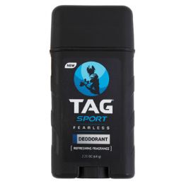 12 pieces Deodorant 2.25 Oz Mens Stick Tag Fearless - Deodorant