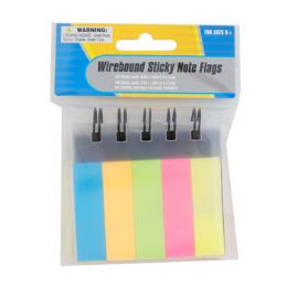 36 pieces Sticky Note Flags Wirebound125pc Sm/100pc Lg Pb/insert Hdr3 X 0.75 X 3in Book Size - Sticky Note & Notepads