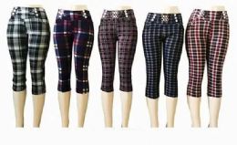 12 Pieces Capris For Women Casual Summer Crop Pants - Womens Capri Pants
