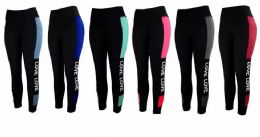 12 Wholesale Lady Love Leggings In Assorted Colors