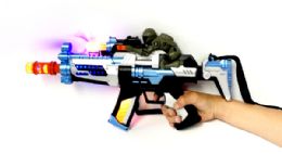 24 Pieces Mech Light Up Toy Gun - Toy Weapons