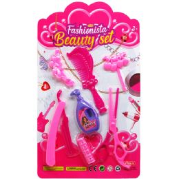 72 Pieces 7pc Fashionista Beauty Set On Blister Card - Girls Toys