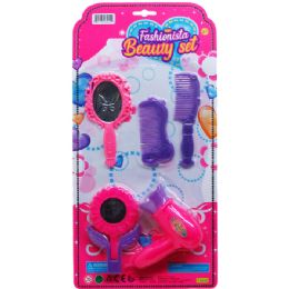 48 Pieces 5pc Fashionista Beauty Set On Blister Card, 2 Assrt - Girls Toys