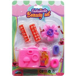 96 Pieces 6pc Fashionista Beauty Set On Blister Card - Girls Toys