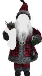 16 Pieces 16 Inch Standing Santa Claus With Gift Bag And Musical - Christmas Decorations