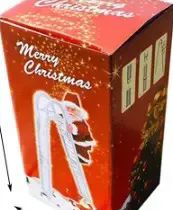 12 Pieces Electric Parachute Santa Claus - Christmas Decorations