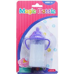 72 Pieces 4" Magic Toy Baby Bottle On Blister Card, 2 Assorted Styles - Dolls