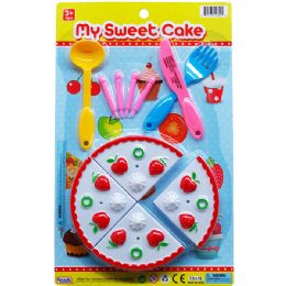 72 Wholesale 11pc My Sweet Cake Play Set On Blister Card