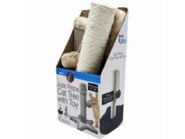 6 pieces Jute Rope Cat Tree With Toy - Pet Toys