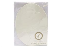 84 pieces Oval Shaped Notecards Set Of 3 - Invitations & Cards