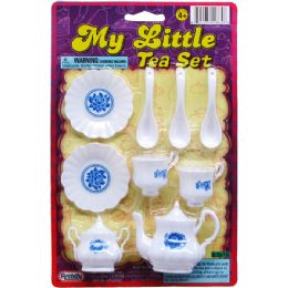 72 Pieces 9pc Little Tea Set On Blister Card - Girls Toys