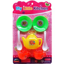96 Wholesale 7pc Little Tea Set On Blister Card