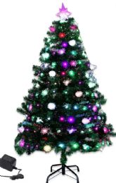 2 Pieces 240 Tip 7 Foot Ul Led Christmas Tree With Light And Accessories - Christmas Decorations