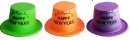 72 Wholesale New Year Glow In Dark Hat