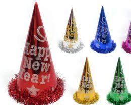 72 Pieces 13.5 Inch New Year Paper Hat - New Years