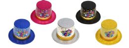72 Pieces New Year Glitter Hat - New Years