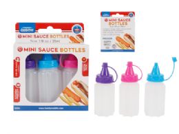 48 Wholesale 3pc Mini Sauce Bottles