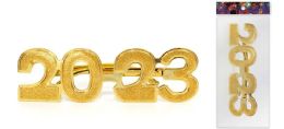 120 Wholesale 2023 New Year Gold Glasses