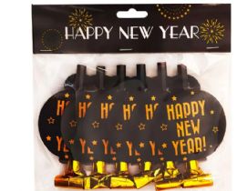 72 Pieces 7.5 Inch Golden Pink New Year Air Blaster - New Years