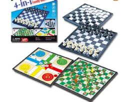 12 Pieces 4 In 1 Chess Game - Dominoes & Chess